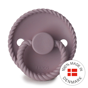 FRIGG Rope - Round Silicone Pacifier - Twilight Mauve - Size 2